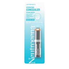 Neutrogena Hydro Boost Concealer Stick cap close-up highlights hydrating concealer for dry skin.