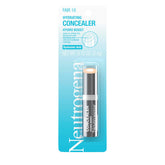 Neutrogena Hydro Boost concealer stick Fair-10 application shows lightweight hydration and coverage.