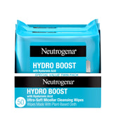 Neutrogena Hydro Boost wipes pack shows dual-pack convenience for on-the-go cleansing