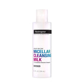 Neutrogena Makeup Melting Micellar Milk bottle closeup showing nourishing formula for sensitive skin