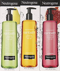 Neutrogena Rainbath Pear & Green Tea bottle emphasizes skin-refreshing lather.