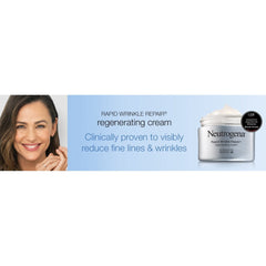 Neutrogena Rapid Wrinkle Repair cream during application on skin boosts hydration.