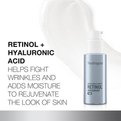Cream texture swatch of Neutrogena Rapid Wrinkle Repair for smooth application