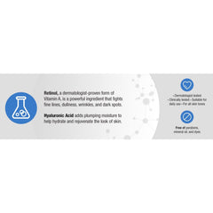 Neutrogena Rapid Wrinkle Repair with hyaluronic acid for daily moisturization.