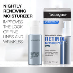 Neutrogena Rapid Wrinkle Repair hyaluronic-acid closeup, moisture-boosting focus
