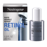 Neutrogena Rapid Wrinkle Repair Oil bottle pour for quick absorption.