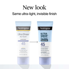 Neutrogena Ultra Sheer SPF 45 broad spectrum coverage in twin-pack