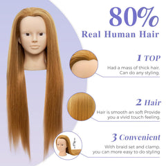 Neverland Beauty 28-inch hair for curling, straightening, and updo practice.
