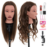 Neverland head 20-inch manikin real hair for authentic styling practice