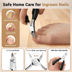 New Huing wide-opening jaw handles thick nails in a single smooth cut