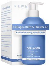 New Miuz Collagen InShower bottle front for hydrated skin and hard water protection