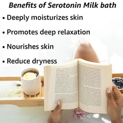 New Miuz creamy coconut lavender milk bath dissolution shows milky-water hydration for dry skin