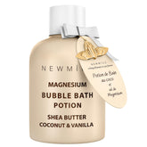 New Miuz magnesium bubble bath bottle with spa-like bubbles for relaxation