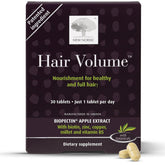 New Nordic Hair Volume Tablets bottle front shows sleek packaging for daily hair health support