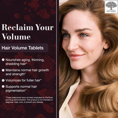 NEW NORDIC Hair Volume Tablets label closeup highlighting Biotin benefits