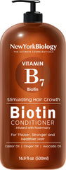 New York Biology Biotin Conditioner bottle provides lightweight moisture for all hair types.