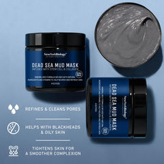 New York Biology Dead Sea Mud Mask minerals promoting a radiant skin glow
