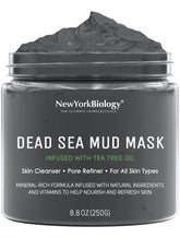 New York Biology Dead Sea Mud Mask packaging—spa-grade formula for all skin types.