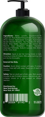 New York Biology Tea Tree Conditioner label closeup highlighting natural ingredients