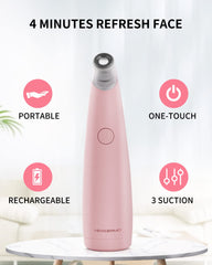 NEWDERMO suction dial close-up demonstrates adjustable intensity for sensitive skin.