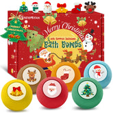 NEWFEIFAN Christmas bath bombs show rainbow bubbles to spark festive bath time joy