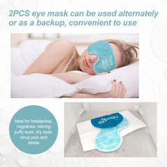 NEWGO eye mask dual-sided design offering plush comfort and strong cooling