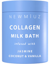 New Miuz coconut milk bath powder jar hydrates skin for silky softness
