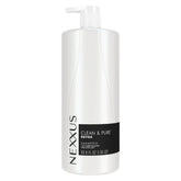 Nexxus Clean & Pure clarifying shampoo bottle showing detox power for refreshed hair