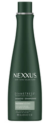 Nexxus Diamtress Volume Shampoo bottle delivers volumizing care for fine, flat hair without heaviness