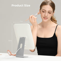 NEZZOE makeup mirror offers a 12-inch glass viewing area for detailed makeup.