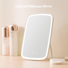 NEZZOE lighted makeup mirror warm light helps evening looks feel natural.