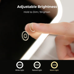 NEZZOE mirror with USB-C charging for easy, rechargeable use.