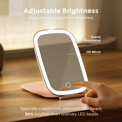 NEZZOE mirror offers three color lighting modes for accurate tone under various light conditions.