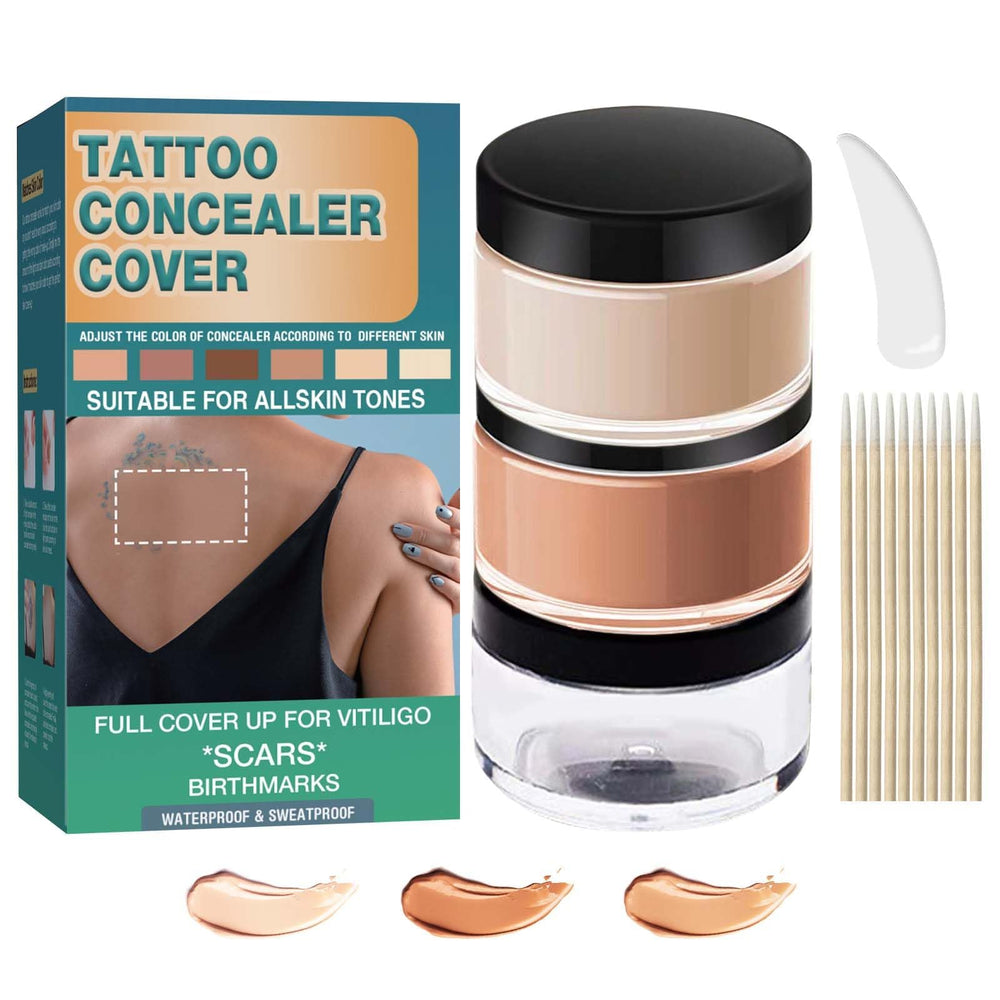 NHZ Tattoo Cover Up Makeup packaging, compact travel-friendly design for quick touch-ups