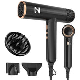 Nicebay Ionic Hair Dryer front view showing sleek design for quick, efficient styling.