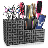 NICEMOVIC Barber Scissors Holder Box front view showing organized tools for quick styling