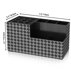 NICEMOVIC Barber Scissors Holder Box side view highlighting slim, space-saving profile