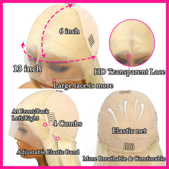 NICILK 613 lace front wig pre-plucked baby hair for a natural-looking hairline.