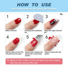 NIFEISHI remover-no-scrape preserves nail health during removal