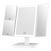 NIKKOMON makeup mirror with 72 LEDs for bright, even lighting