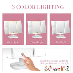 NIKKOMON makeup mirror touch control interface