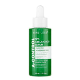 NINELESS A-Control bottle front shows 10% azelaic serum for even skin tone.