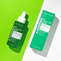 NINELESS A-Control serum dropper ready for precise application.
