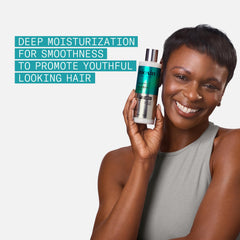 NIOXIN pump close-up highlighting easy dispensing and controlled portioning benefit