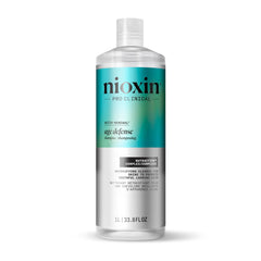 NIOXIN front bottle of Age Defense shampoo showing brand and large size benefit