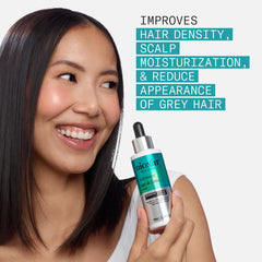 Nioxin serum texture on palm showing lightweight, non-greasy feel