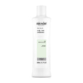 NIOXIN front packaging showing bottle and label, communicates gentle scalp care