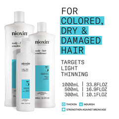 NIOXIN conditioner texture cream demonstrating lightweight moisturizing benefit
