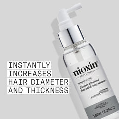 NIOXIN serum texture drop highlighting lightweight, non-greasy feel