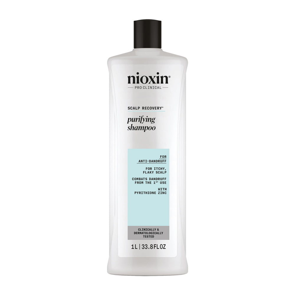 NIOXIN front bottle showing product benefit of dandruff relief